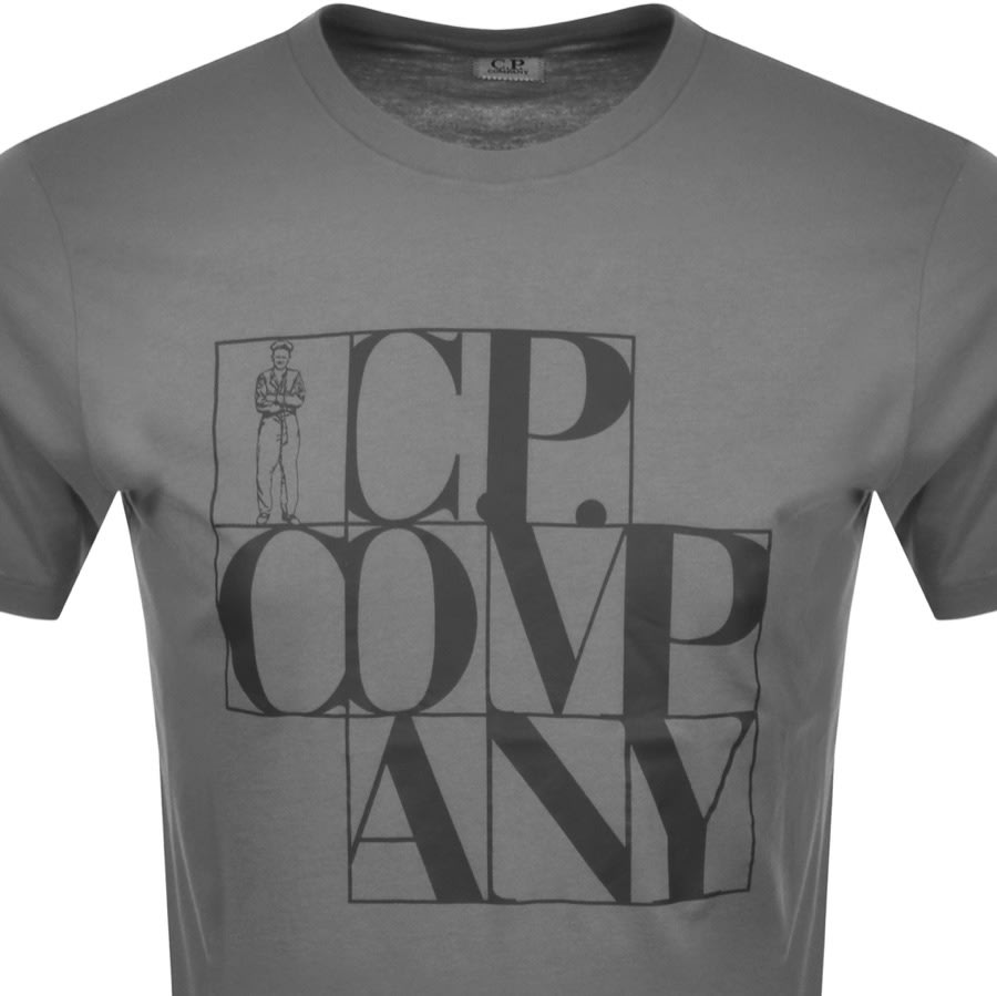 Alternative Image for ProductCP Company Logo T Shirt Grey2